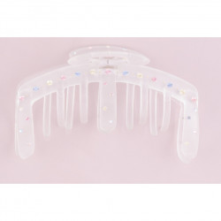 Hairclip Injected pliers TGM light flap with openwork oval 2