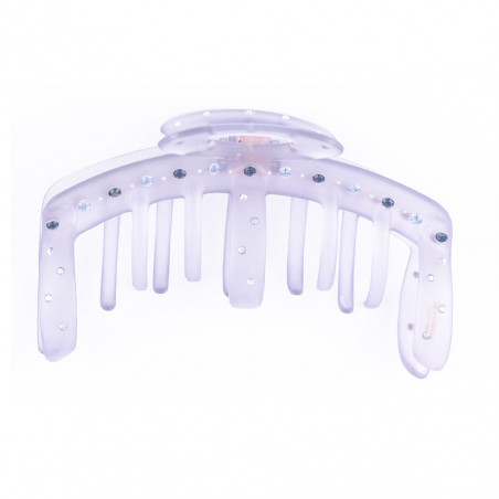 Hairclip Injected pliers TGM light flap with openwork oval