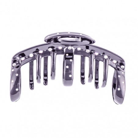 Hairclip Injected pliers TGM light flap with openwork oval