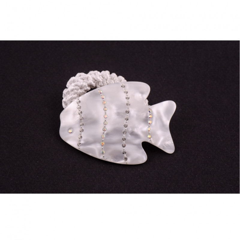 Elastic Vintage fish MM rail strass