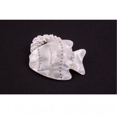 Elastic Vintage fish MM rail strass