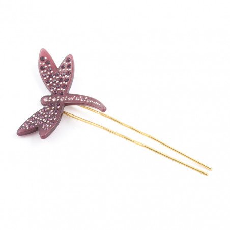 Metal hairpin Dragonflies MM light a dragonfly