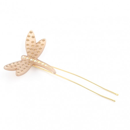 Metal hairpin Dragonflies MM light a dragonfly