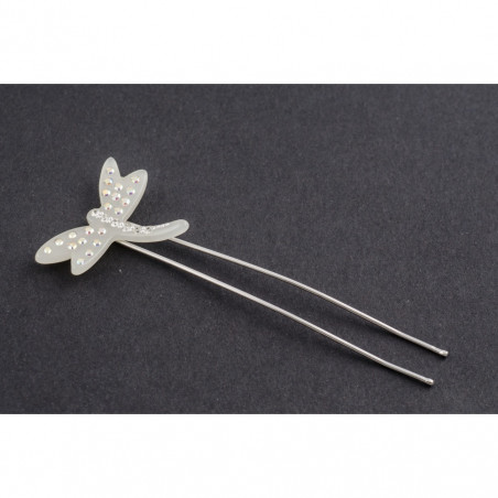 Metal hairpin Dragonflies PM light a dragonfly