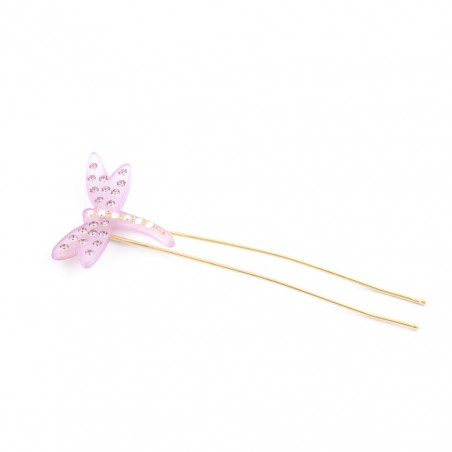 Metal hairpin Dragonflies PM light a dragonfly