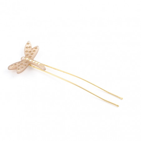 Metal hairpin Dragonflies PM light a dragonfly