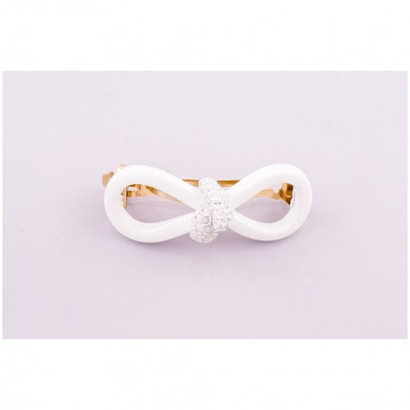 Ponytail 7cm Knots in eight PM center of strass thick openwork