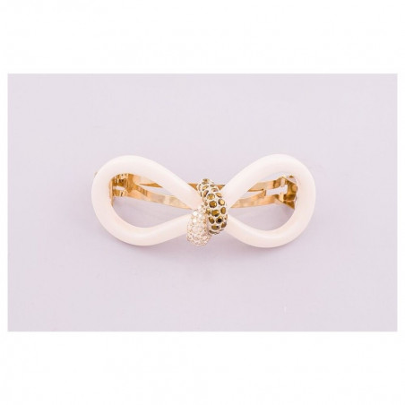 Ponytail 8cm Knots in eight GM center of strass thick openwork