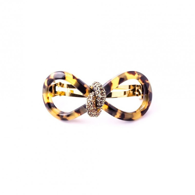 Ponytail 8cm Knots in eight GM center of strass...