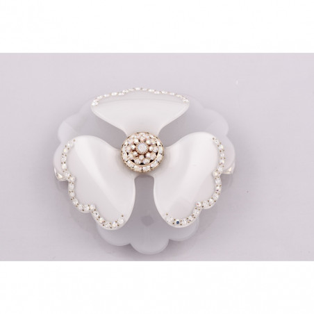 Ponytail 8cm Peonies GM rail strass