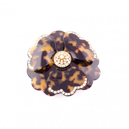 Ponytail 8cm Peonies GM rail strass