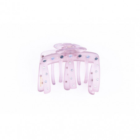 Hairclip Injected pliers MM light flap with openwork oval