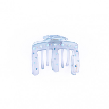 Hairclip Injected pliers MM light flap with openwork oval