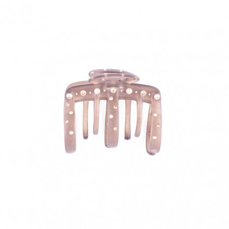 Hairclip Injected pliers MM light flap with openwork oval