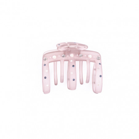 Hairclip Injected pliers MM light flap with openwork oval