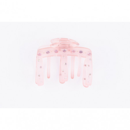 Hairclip Injected pliers MM light flap with openwork oval