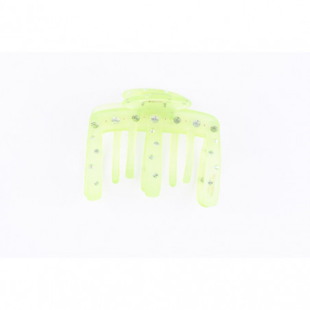 Hairclip Injected pliers MM light flap with openwork oval