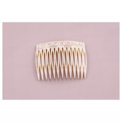 Handmade comb Classical MM rail strass 13 openwork teeth