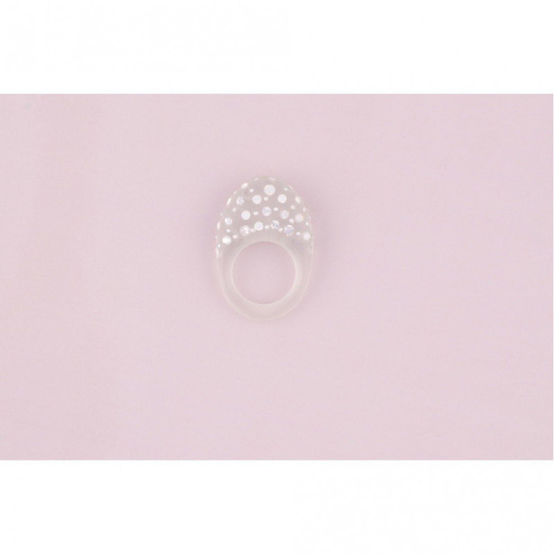 Bague injectée Bagues PM pluie de strass