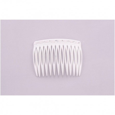 Handmade comb Classical MM rail strass 13 openwork teeth