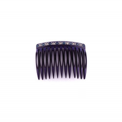 Handmade comb Classical MM rail strass 13 openwork teeth 2