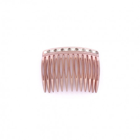 Handmade comb Classical MM rail strass 13 openwork teeth