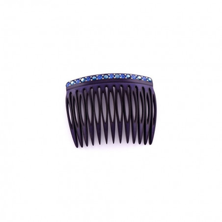 Handmade comb Classical MM rail strass 13 openwork teeth
