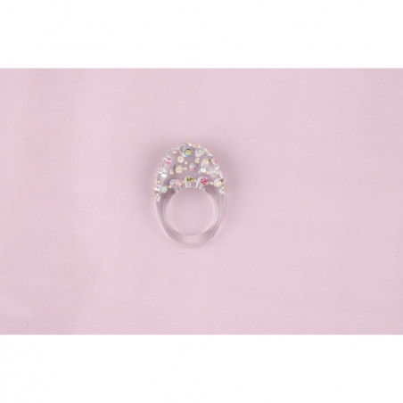 Injected ring Rings PM rain of strass