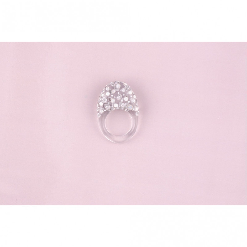 Bague injectée Bagues PM pluie de strass