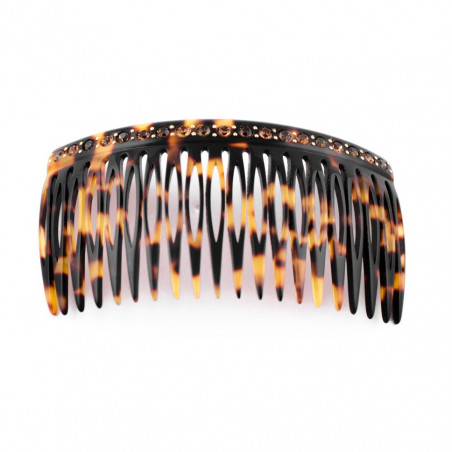 Handmade comb Classical GM rail strass 18/20 openwork teeth