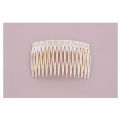 Handmade comb Classical GM rail strass 16 openwork teeth 2