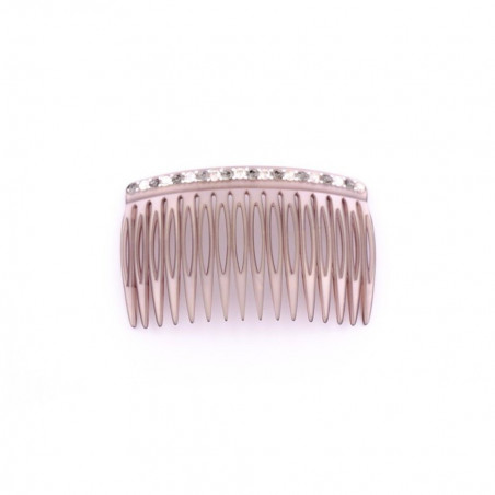 Handmade comb Classical GM rail strass 16 openwork teeth