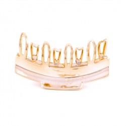 Hairclip Injected pliers TGM simple 8 openwork teeth 2