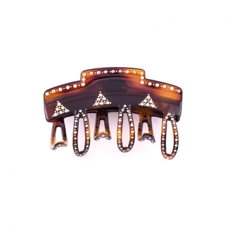 Hairclip Injected pliers GM full 8 openwork teeth