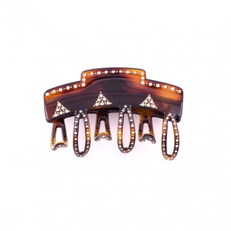 Hairclip Injected pliers GM full 8 openwork teeth