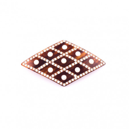 Ponytail 8cm Geo quilted MM full beaded braid