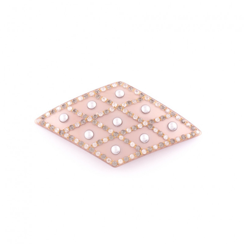 Ponytail 8cm Geo quilted MM full beaded braid