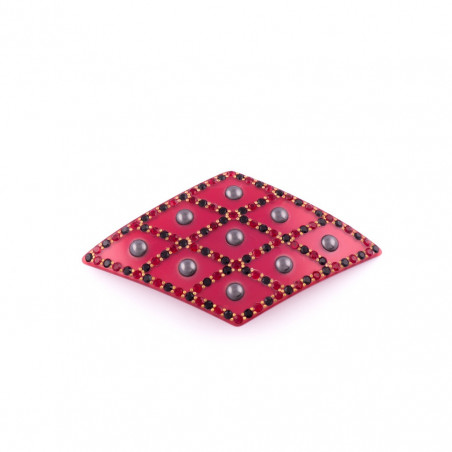 Ponytail 8cm Geo quilted MM full beaded braid