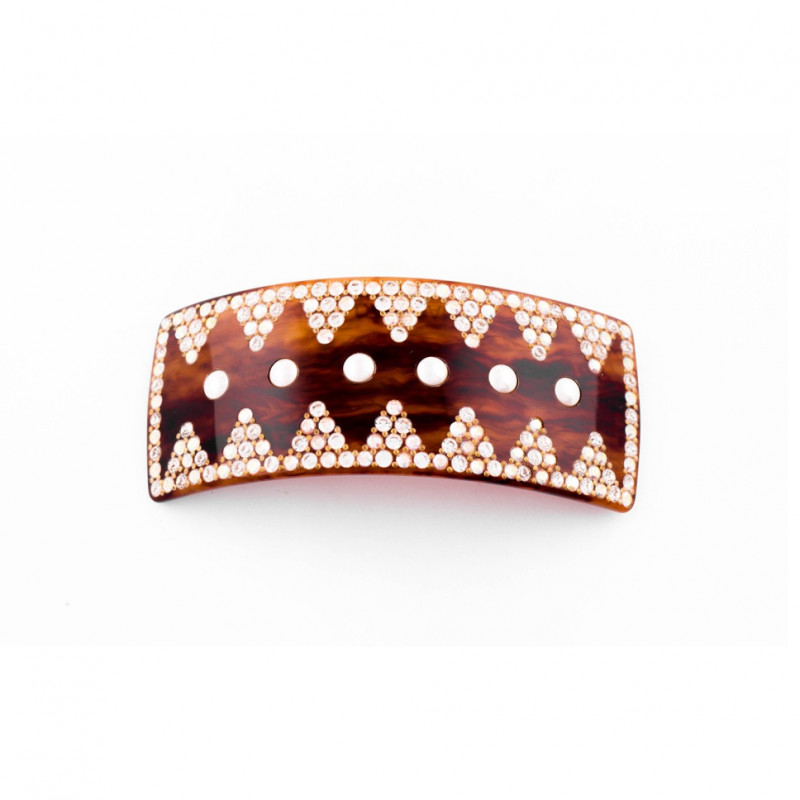 Big ponytail 8cm Geo quilted TGM full beaded braid