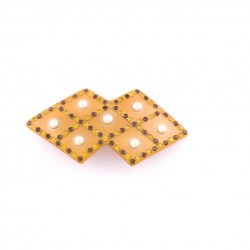 Elastic Geo quilted MM full beaded braid 2