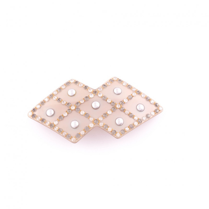 Elastic Geo quilted MM full beaded braid