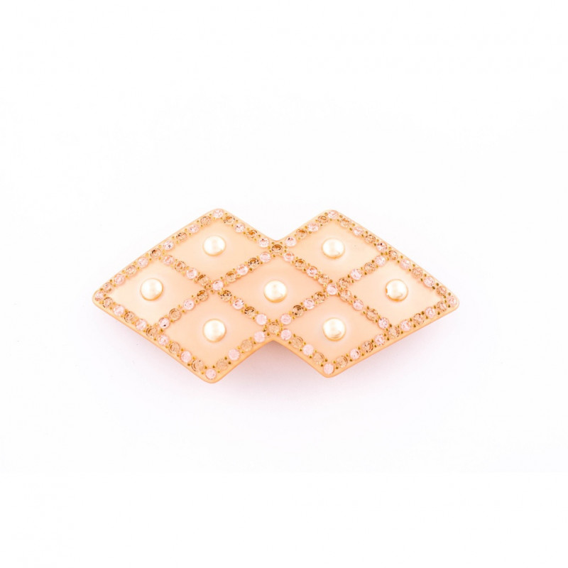 Elastic Geo quilted MM full beaded braid