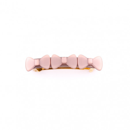 Barrette matic 8cm Petits Nœuds MM simple trois petits nœuds