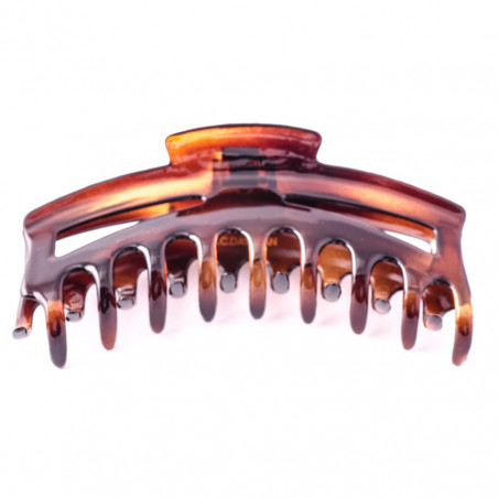 Hairclip Injected pliers TGM simple two perforated rails, 18 teeth