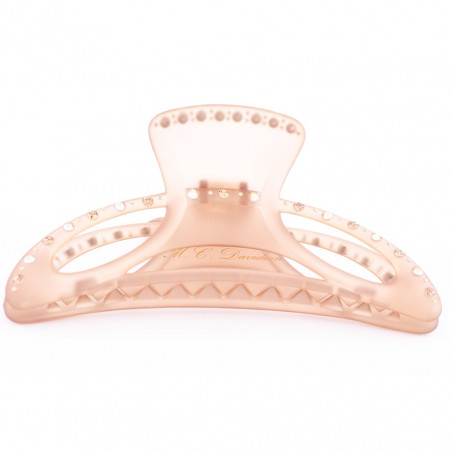 Hairclip Injected pliers TGM light two openwork ovals