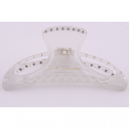 Hairclip Injected pliers TGM light two openwork ovals